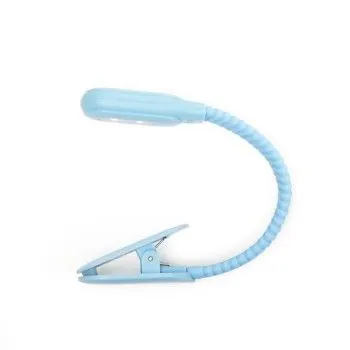LUCE DA LIBRO RICARICABILE CON CLIP AZZURRA KIKKERLAND-GADGETS- TD Toys