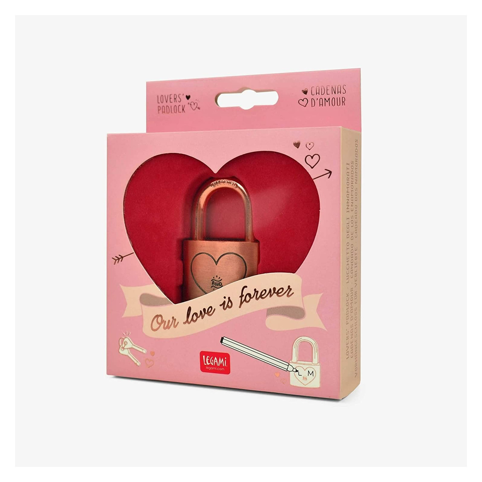 OUR LOVE IS FOREVER - LOVERS'PADLOCK - LEGAMI MILANO - LEGAMI MILANO - td-toys.it