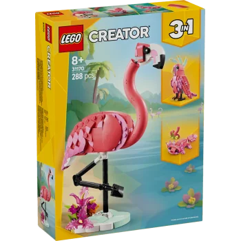 LEGO CREATOR ANIMALI SELVATICI:FENICOTTERO ROSA 31170-COSTRUZIONI LEGO- TD Toys