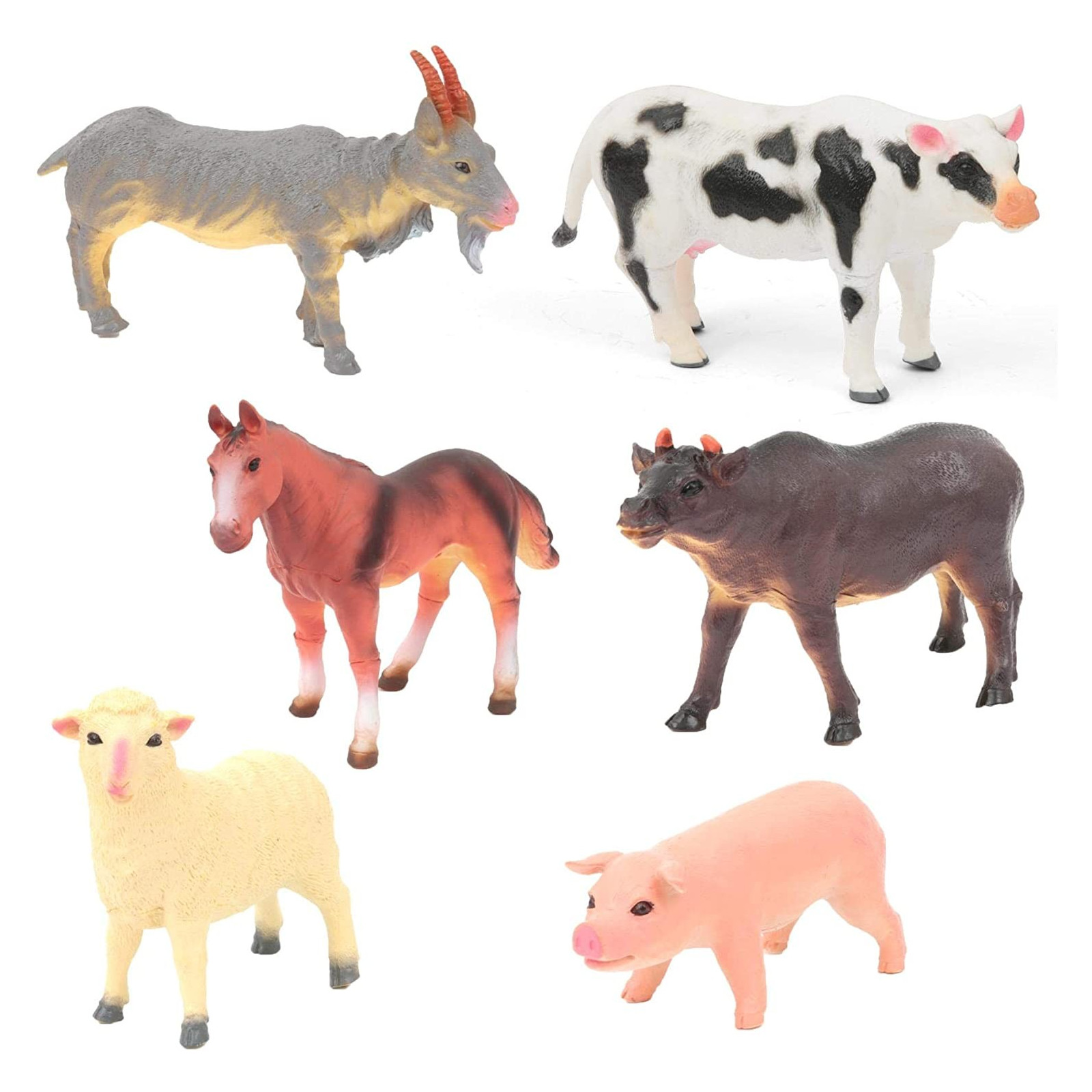 PARK & FARM - Soft Farm Animals 6 Assorted subjects 19 / 24cm - GIOCHERIA SPA - UNISEX - td-toys.it