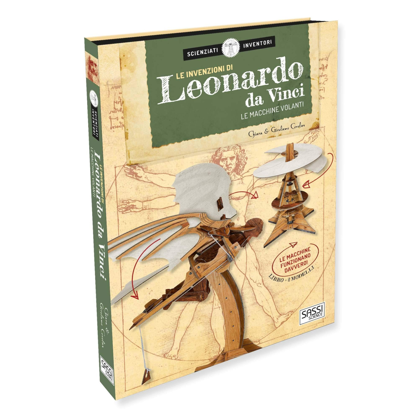 3D S&I - LE INVENZIONI DI LEONARDO DA VINCI. LE MACCHINE VOLANTI-SASSI EDITORE