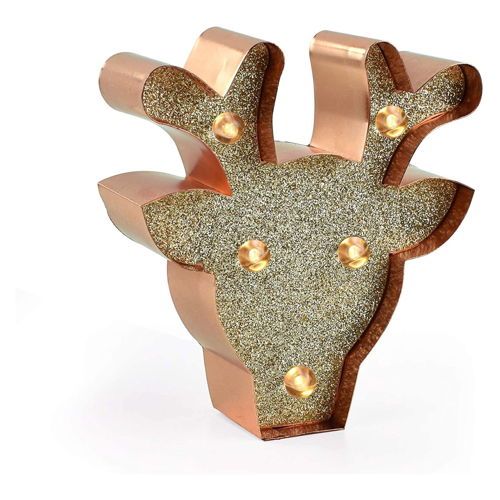 MINI LETTER LIGHT - CHRISTMASREINDEER WITH GLITTERS - LEGAMI MILANO - LEGAMI MILANO - td-toys.it